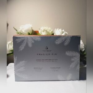 Thymes Frasier Fir Statement Candle and Diffuser Gift Set